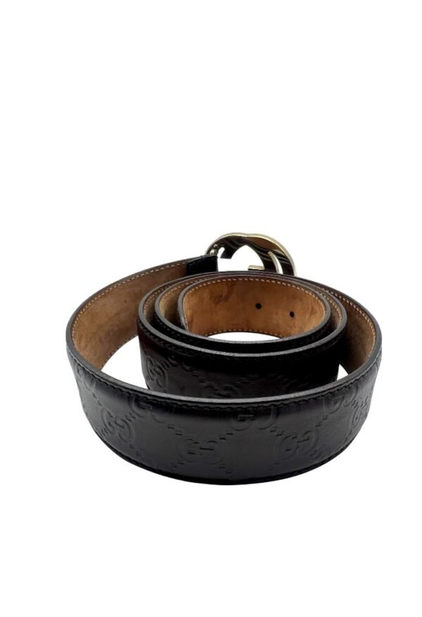 GUCCI -  INTERLOCKING MONOGRAM BELT - Image 9